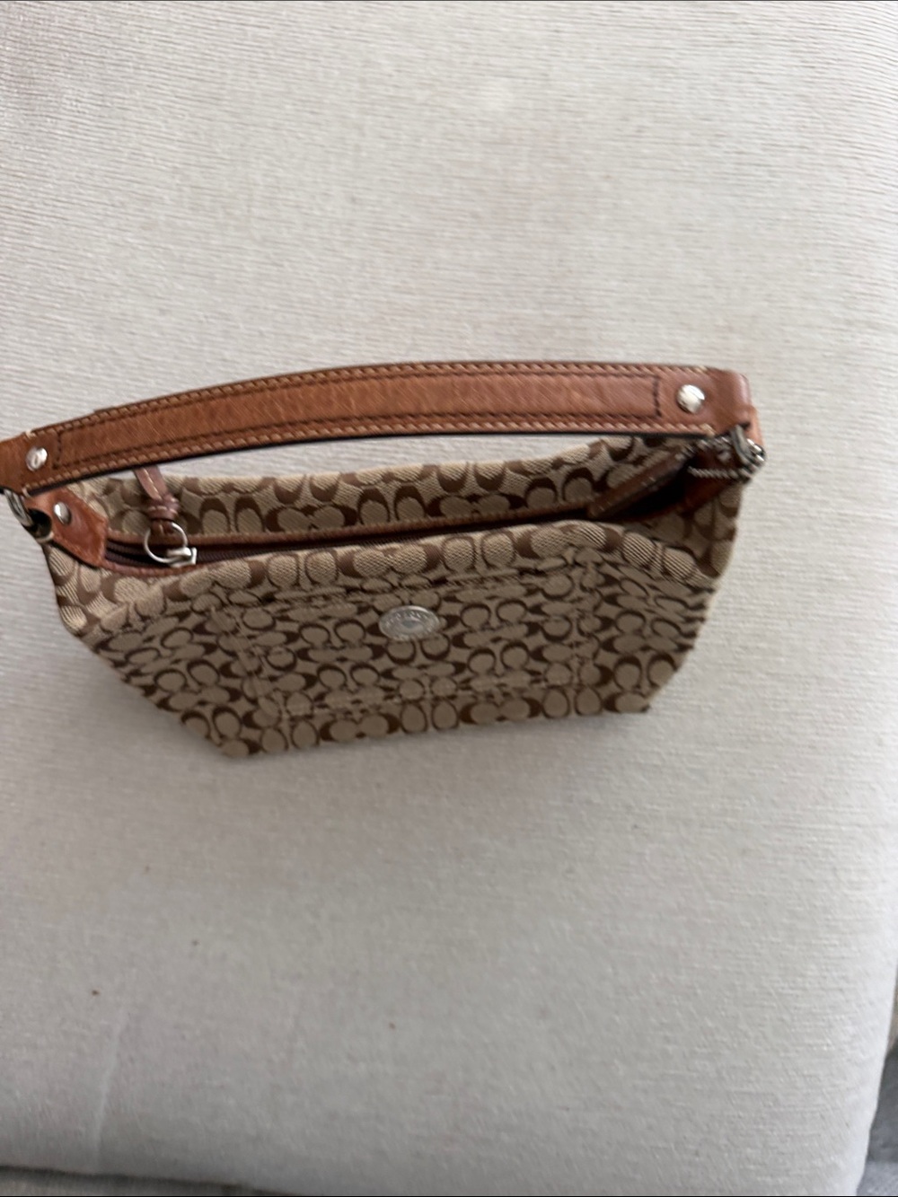 Coach Brown Signature Mini Shoulder Bag - Picture 2 of 12